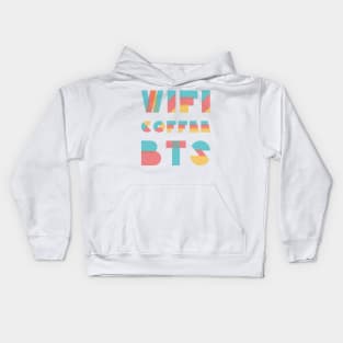 Wifi coffee BTS Kids Hoodie